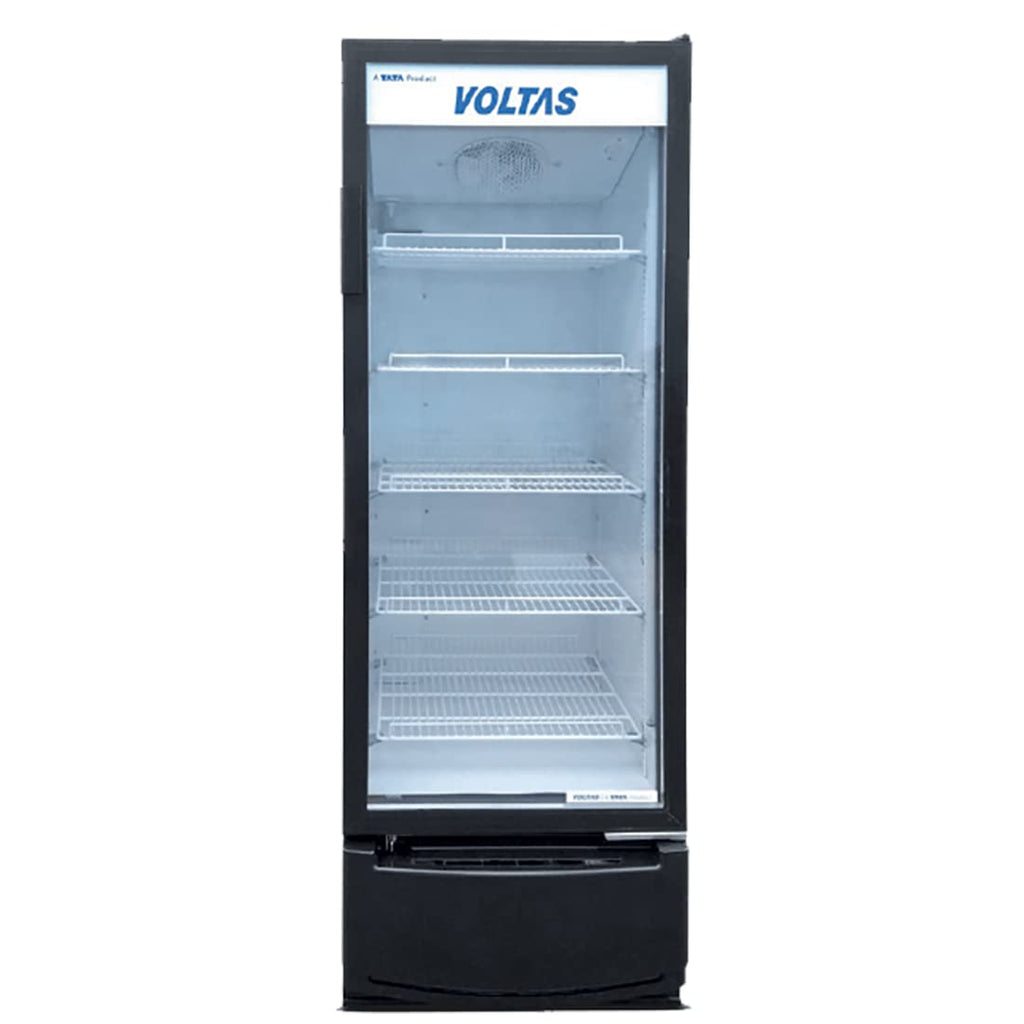 Voltas VC450 Visi Cooler Single Door, 450 Liters, Black VC GT 450 SD P E METALLIC GREY