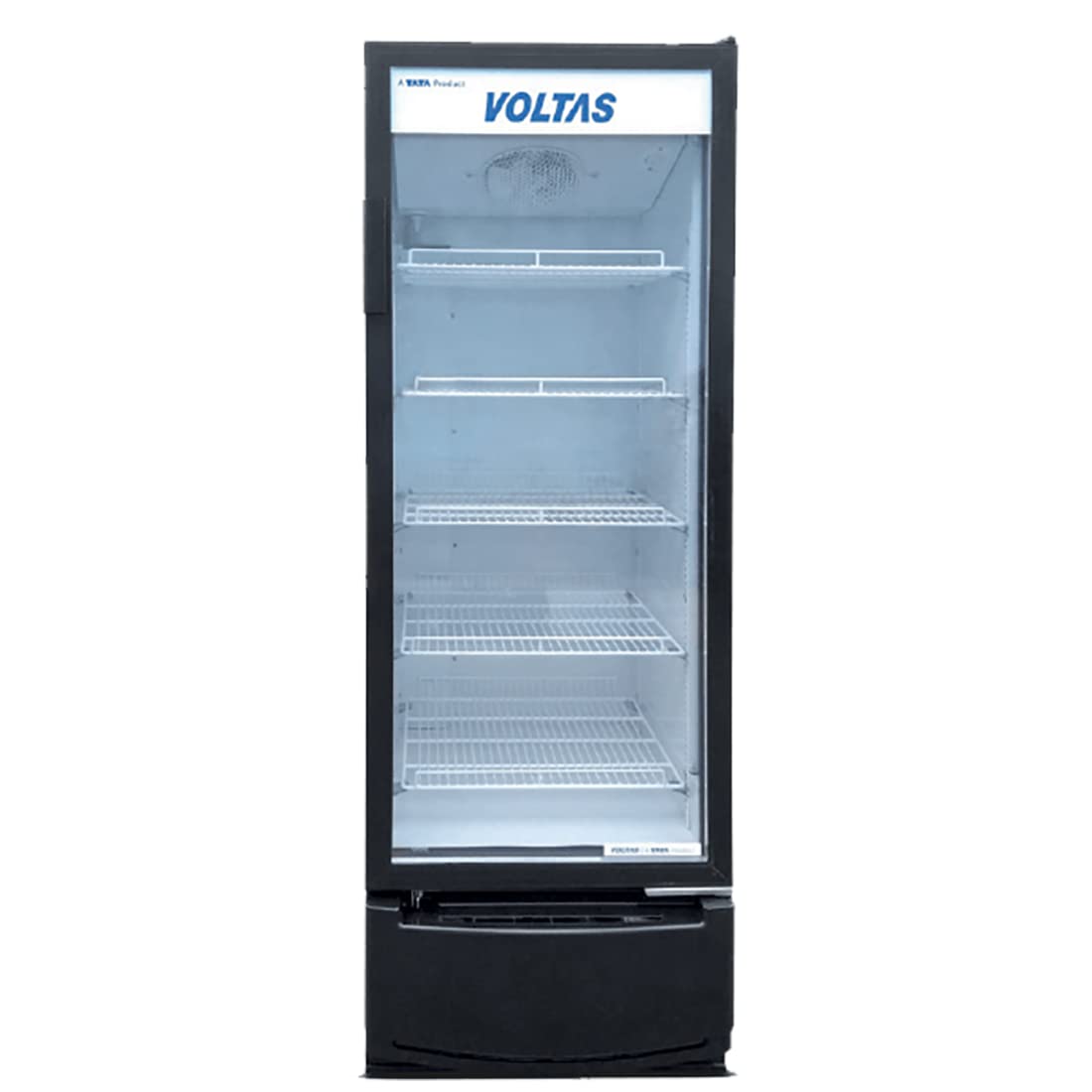 Voltas VC450 Visi Cooler Single Door, 450 Liters, Black VC GT 450 SD P E METALLIC GREY