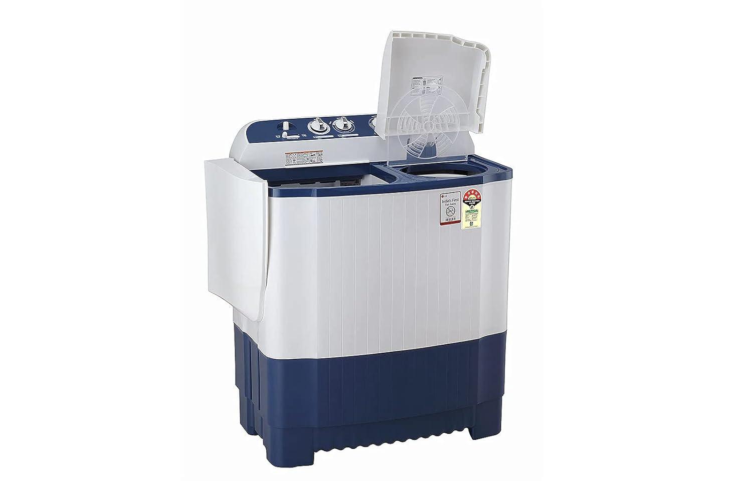 LG 7 kg Semi Automatic Top Load Washing Machine Blue, White (P7010NBAZ)