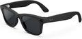 Ray-Ban Meta , Wayfarer Large, Matte Black | Smart AI Glasses for Men, Women — 2X Battery Life — 3K Ultra HD Resolution — 12 MP Ultra-Wide Camera, Audio, Video — Transitions® Grey Lenses
