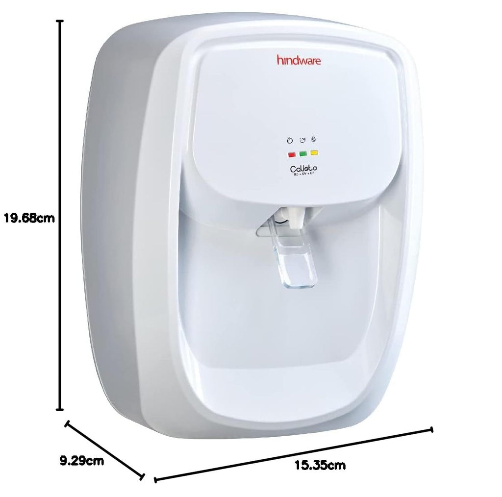 Hindware Calisto 7L RO + UV + UF Water Purifier, 6 stage purification (White)