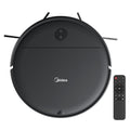 Midea I2A Robotic Vacuum Cleaner with Remote |Wet & Dry |BLDC Motor | 1200Pa Strong Suction | Anti Fall Function | Anti-Collision & Auto Return Charge Function, 110 Minutes, Black