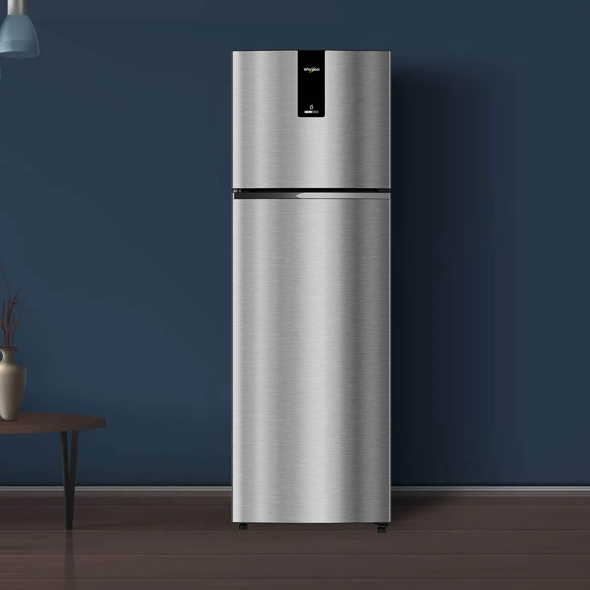 Whirlpool 235L 2 Star Intellifresh Inverter Frost-Free Double Door Refrigerator (IF INV ELT DF278 German Steel, (2S) TL, Grey)-(Used condition)