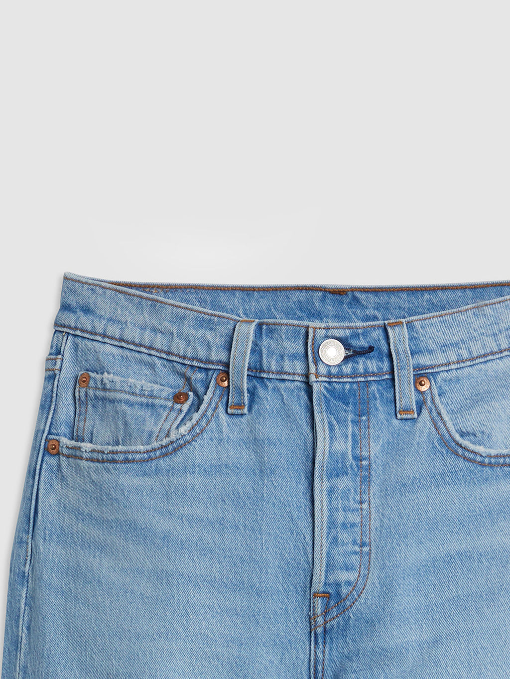 Women's 501 Blue Straight Fit High Rise Jeans