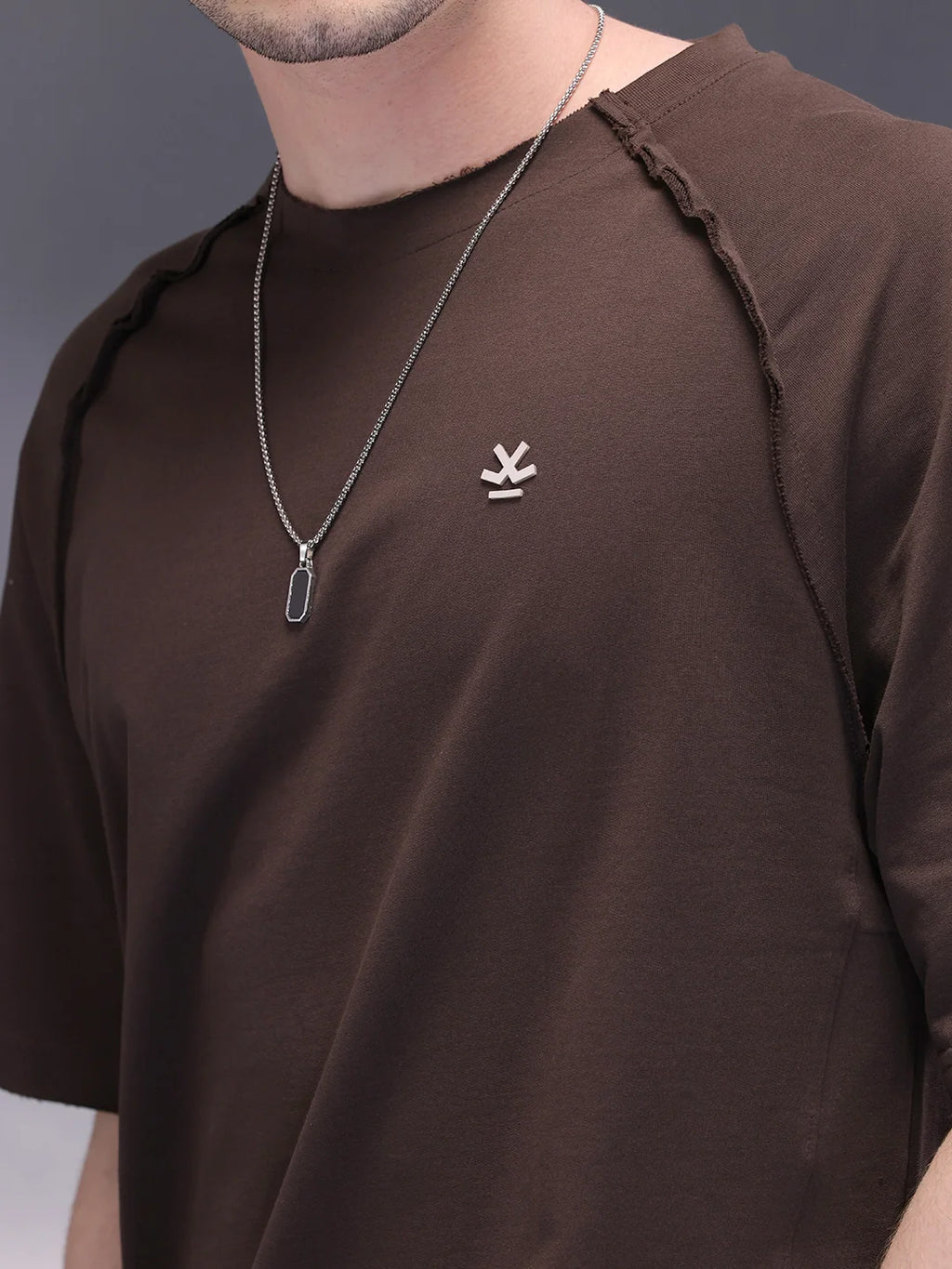 Cut & Sue Oversized T-Shirt | Dark Brown