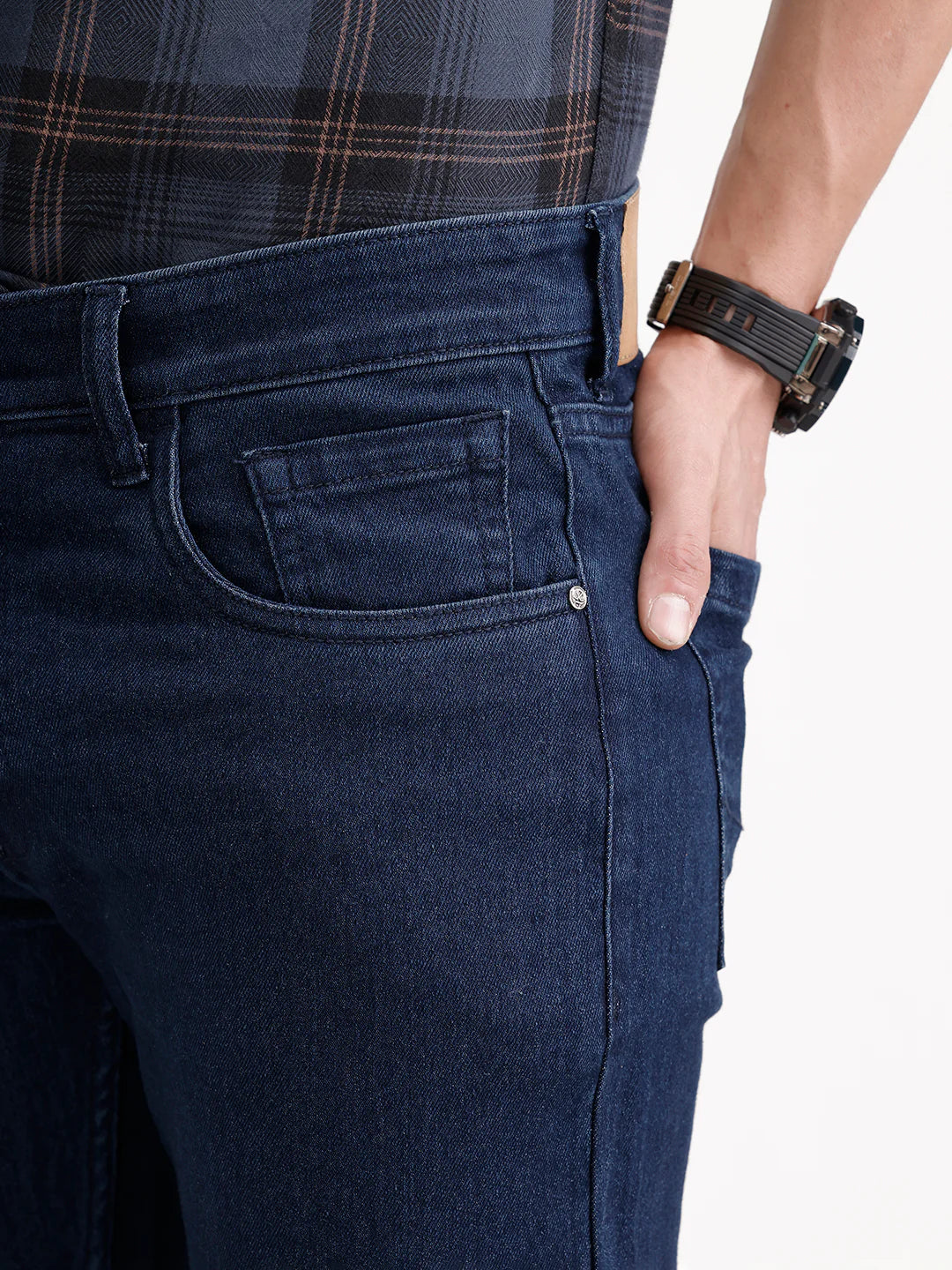 Skinny Fit Denim Jeans | Dark Blue