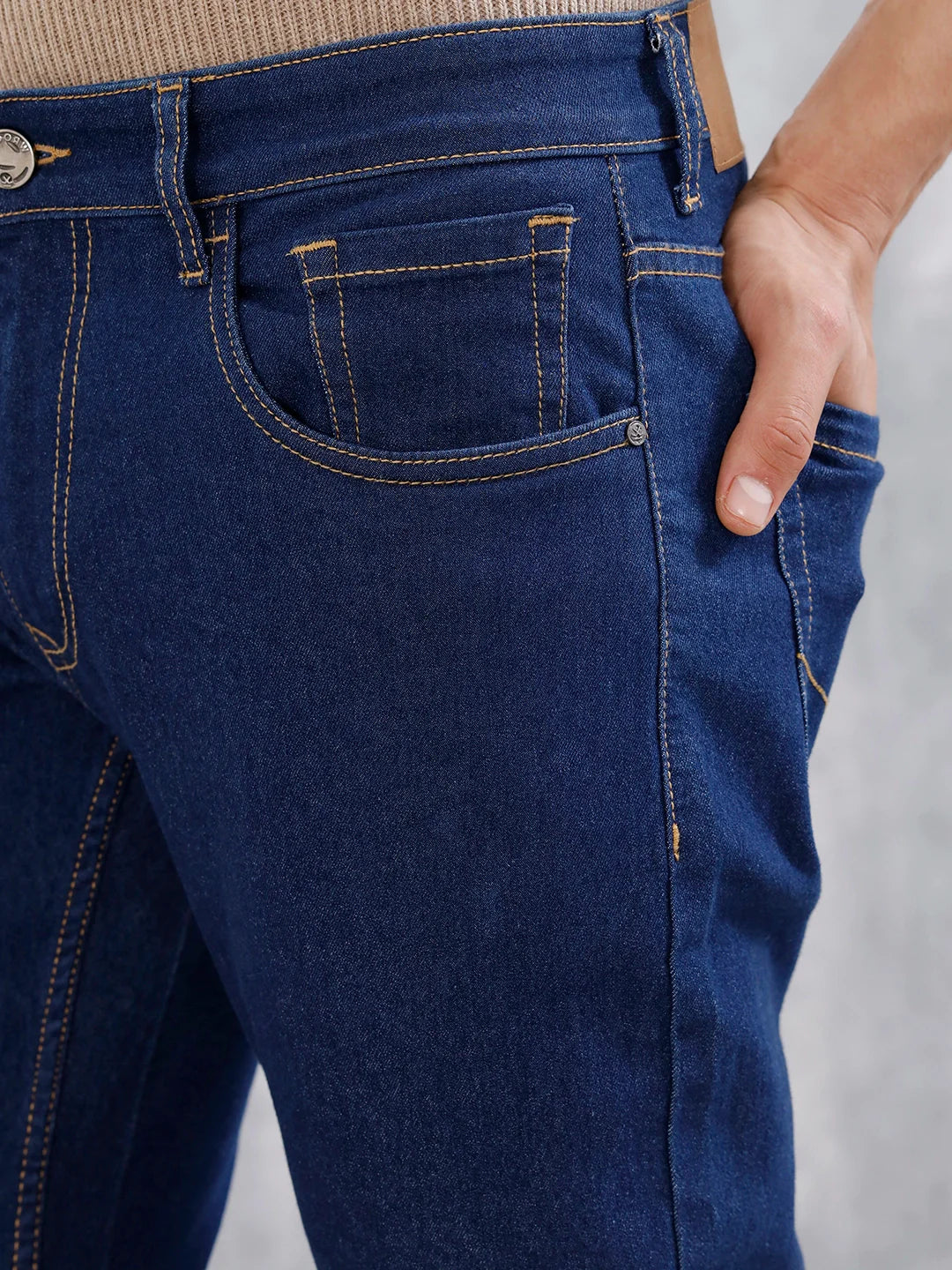 Men's Casual Slim Fit Jeans | Blue