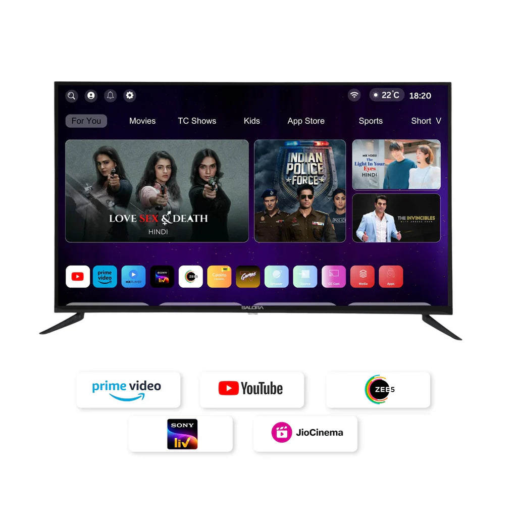 Salora 109 Cm (43 Inches) FHD Smart LED Coolita TV SLV-4432 SFC