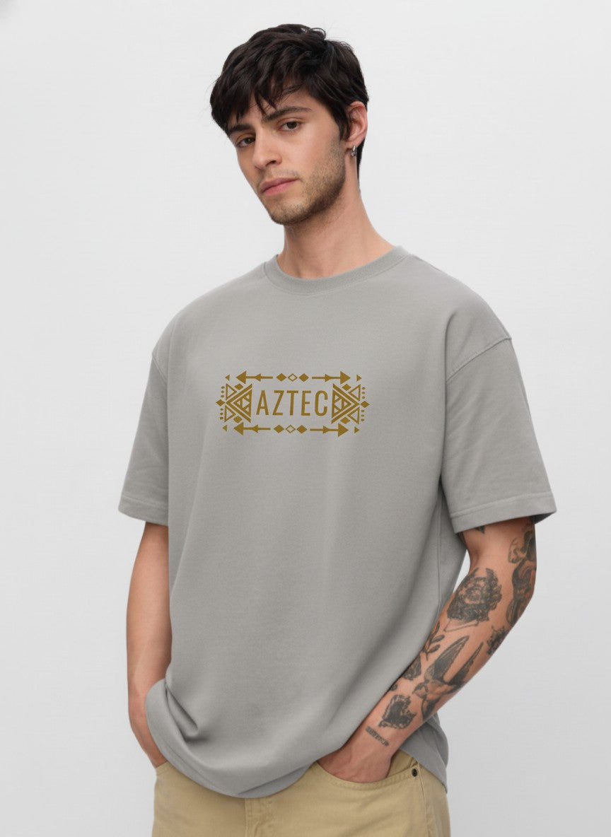 Men Oversized Cotton Tribal T-Shirt