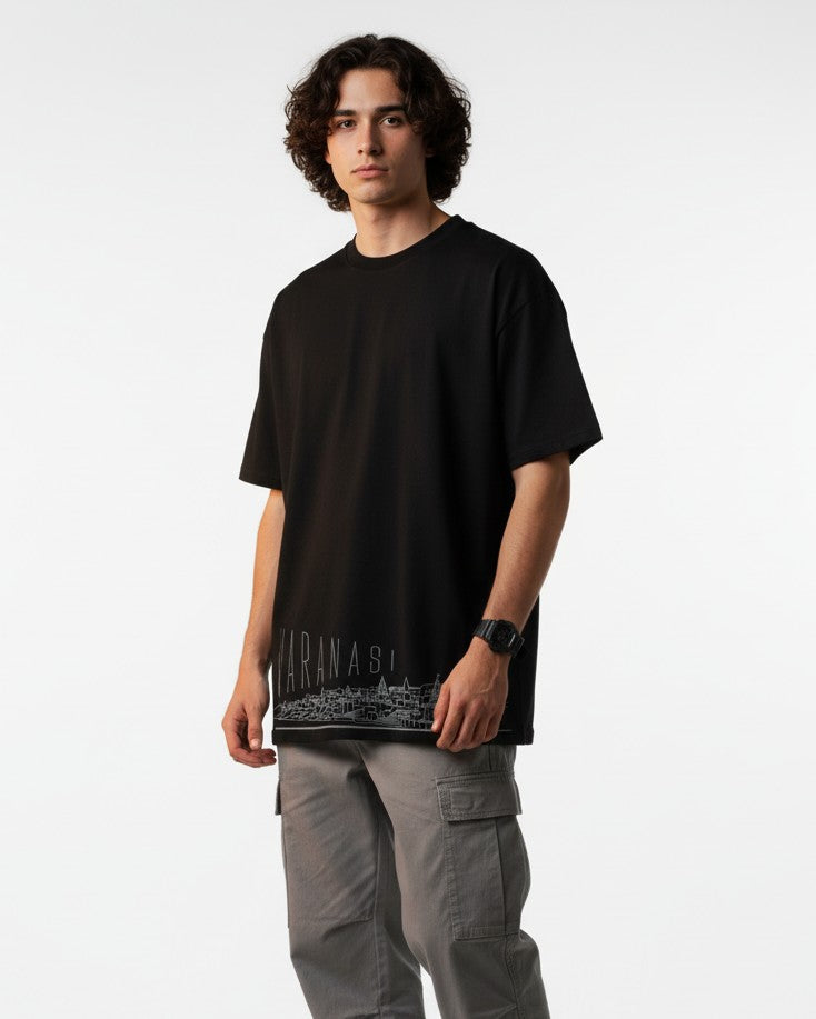 Men Printed Cotton Oversized T-Shirt