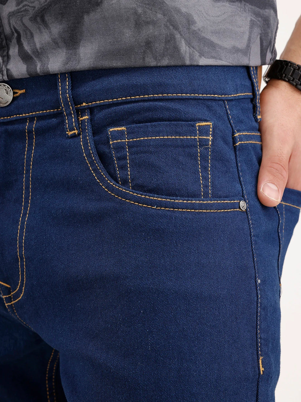 Slim Fit Denim Jeans | Dark Blue
