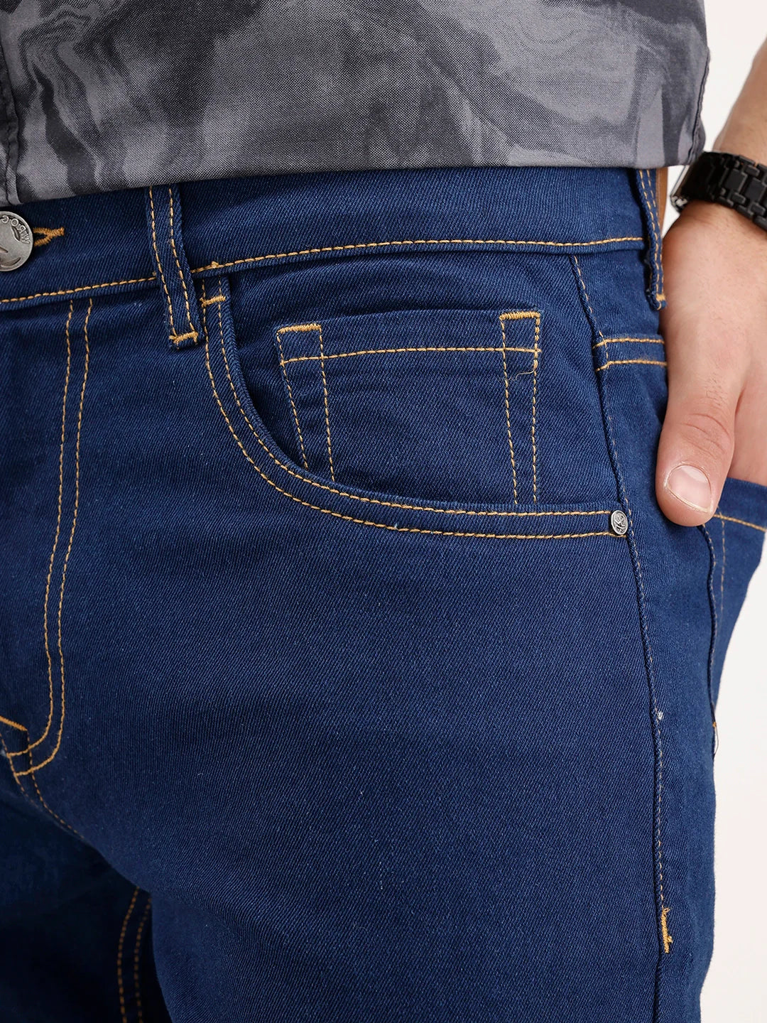 Slim Fit Denim Jeans | Dark Blue
