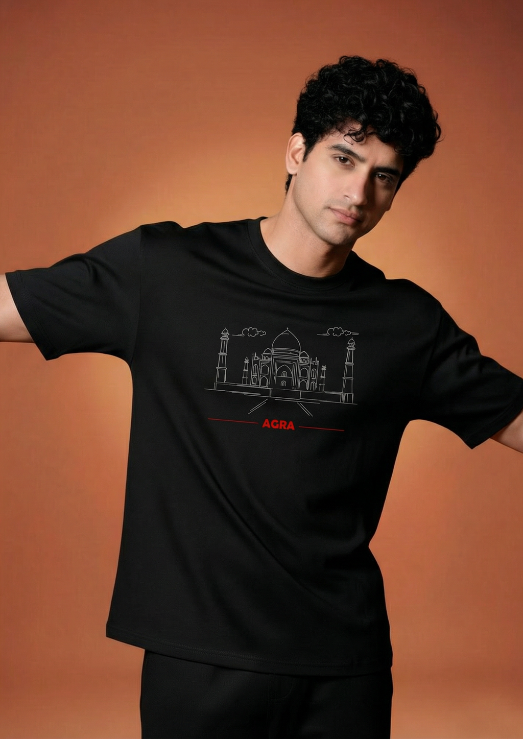 Men Printed Regular Cotton T-Shirt