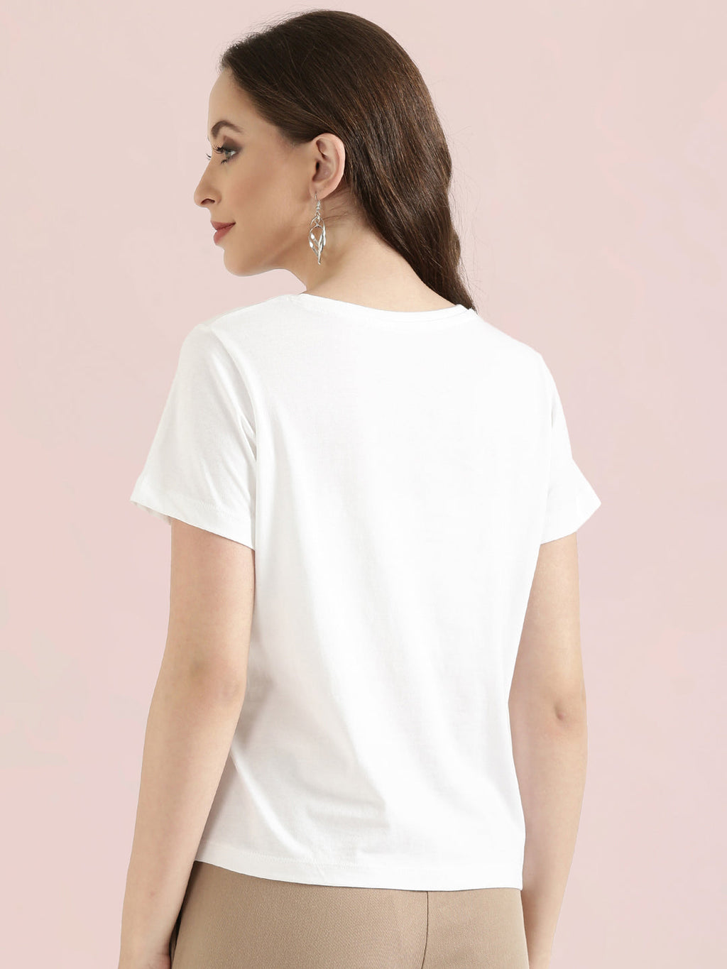 Cotton Jersey Crew Neck Slim Fit T-Shirt