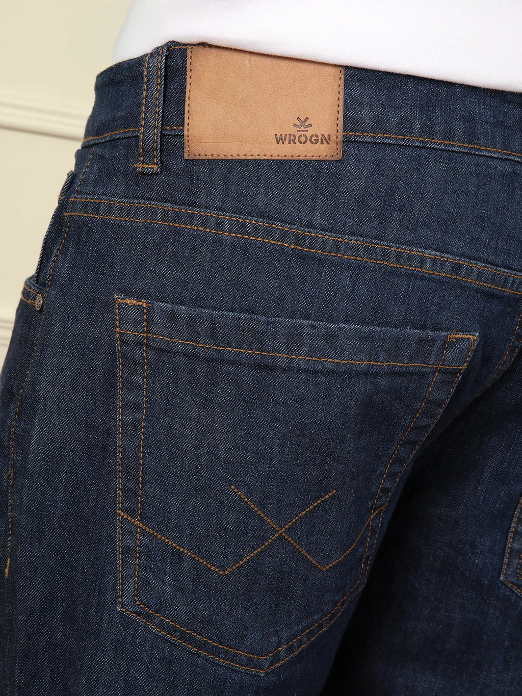 Light Fade Skinny Fit Jeans | Dark Blue