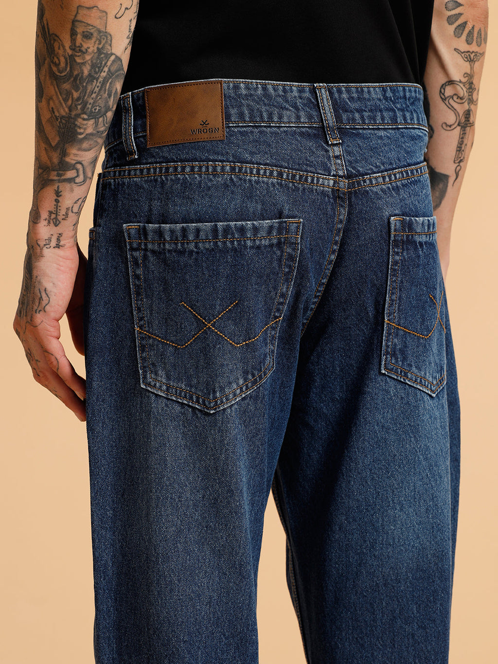 Heavy Fade Anti Fit Jeans | Blue