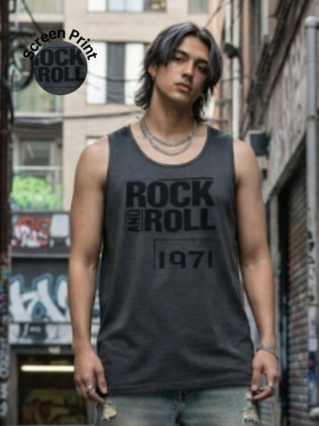 Men Grey Printed T-shirt