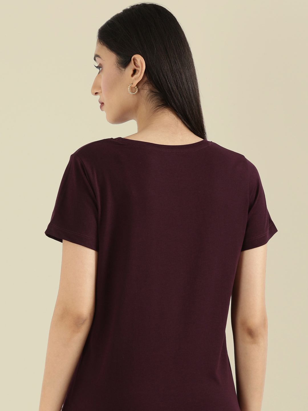 Cotton Jersey Crew Neck Slim Fit T-Shirt