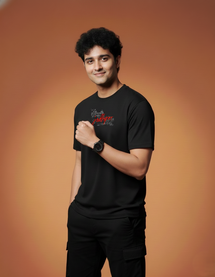 Men Printed Regular Cotton T-Shirt