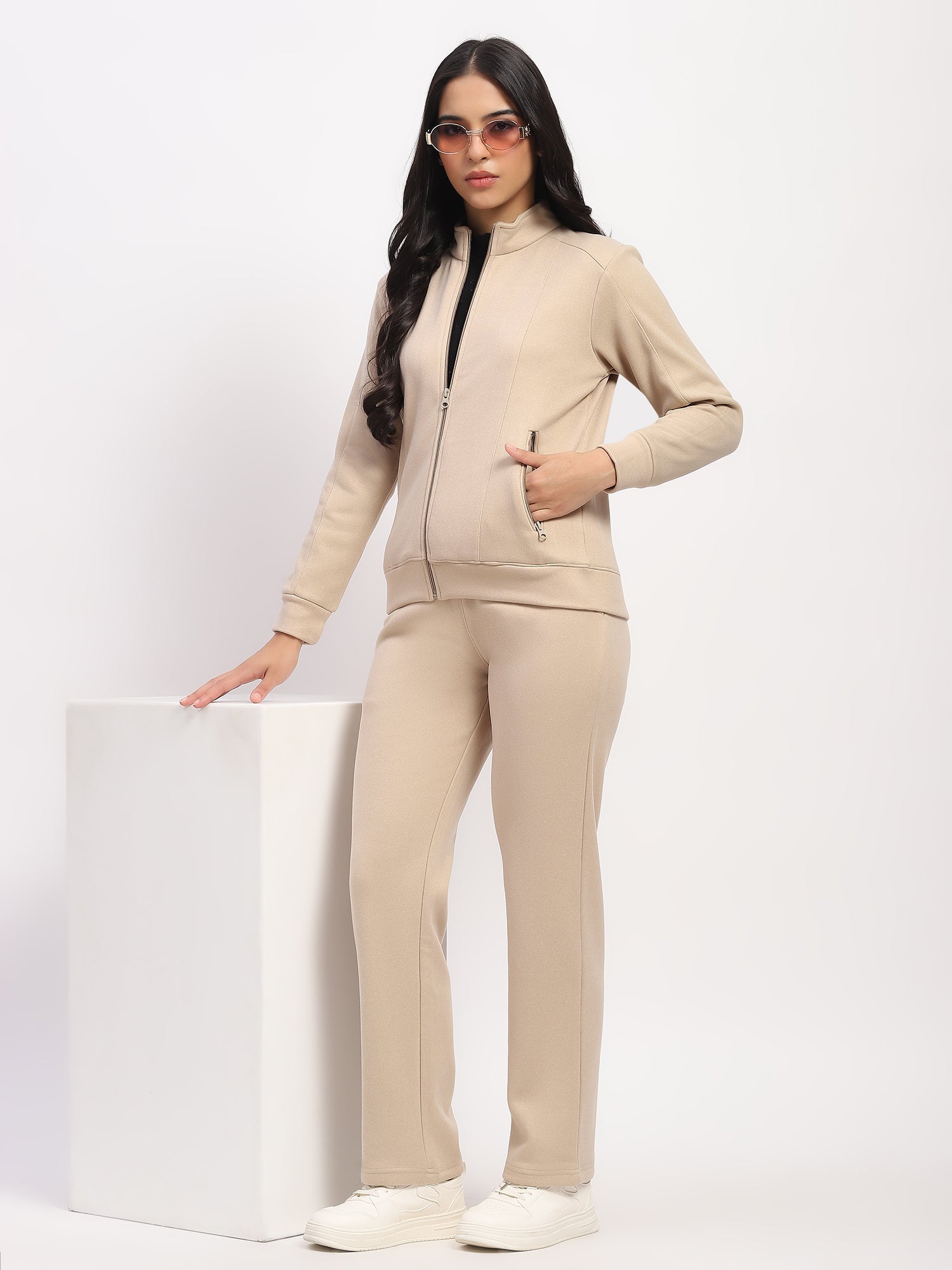 Beige Fleece-Lined Winter Lower
