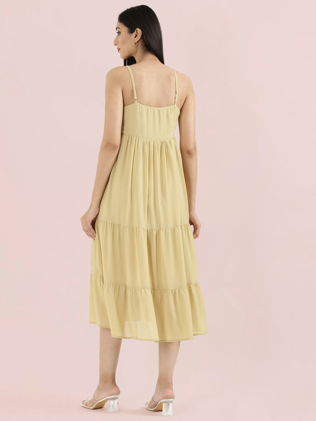 Georgette V-Neck Slip Dress