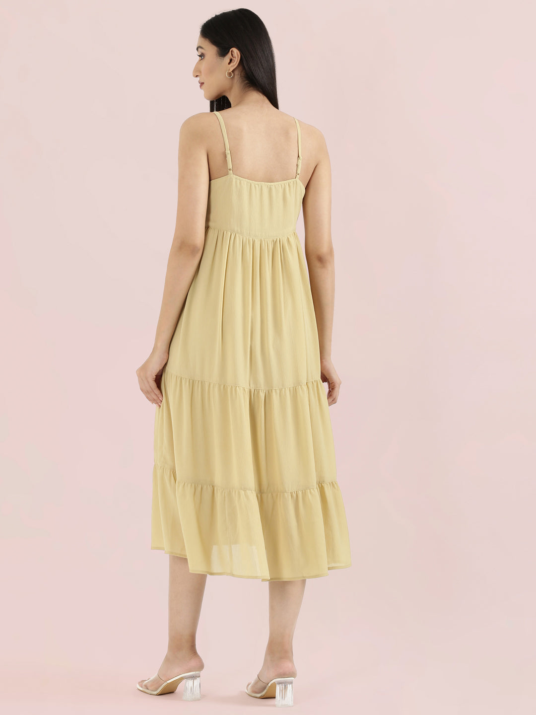 Georgette V-Neck Slip Dress