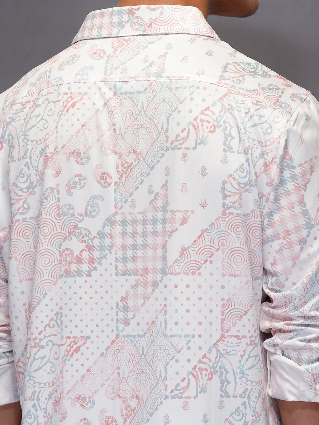Classic AOP Slim Fit Shirt   |  White