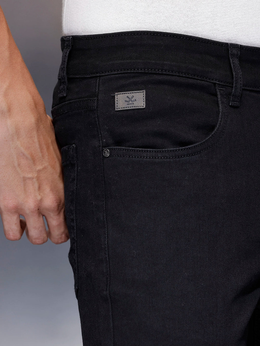 Men's stretch skinny jeans | Black