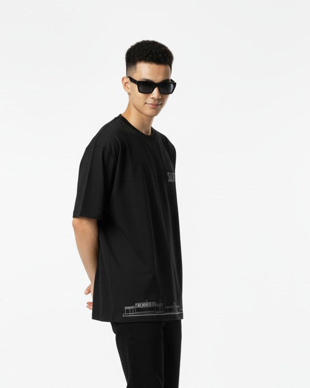 Men Printed Cotton Oversized T-Shirt