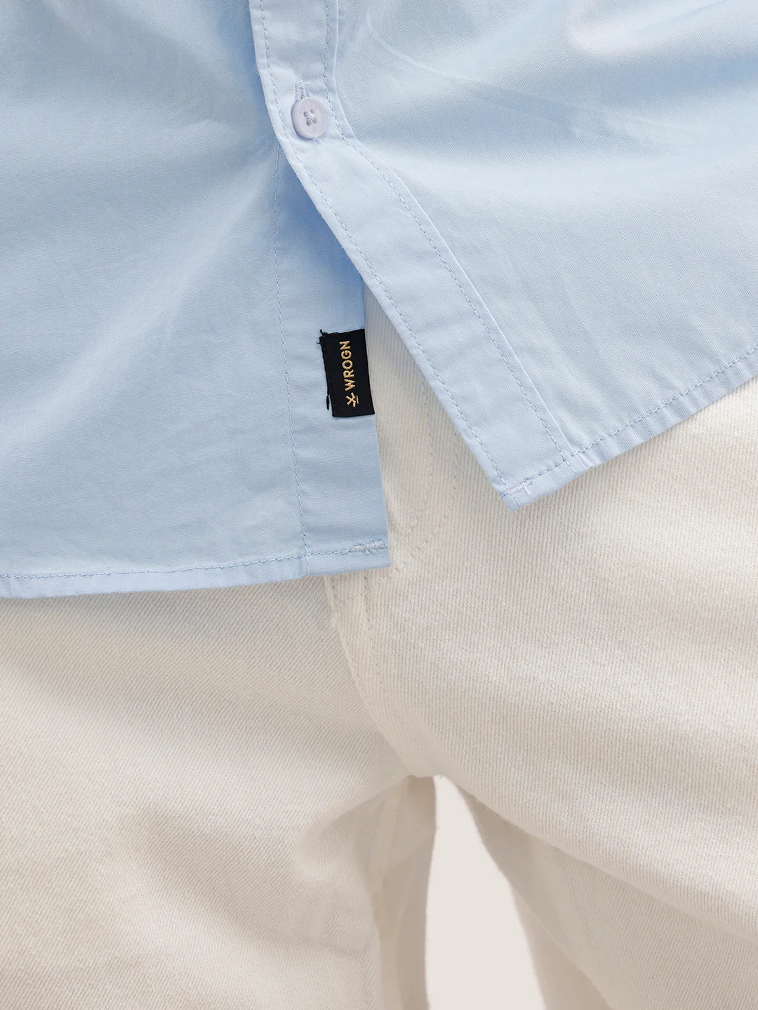 Solid Slim Fit Shirt  | Light Blue