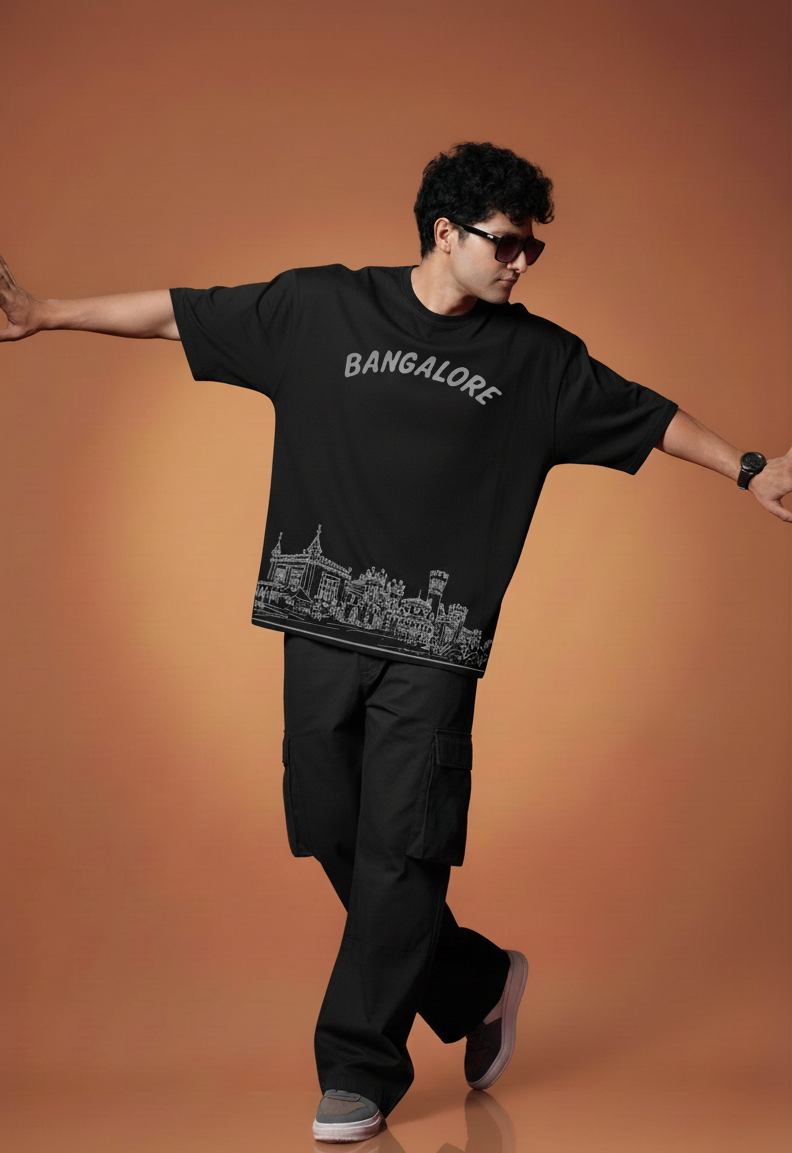 Men Printed Cotton Oversized T-Shirt