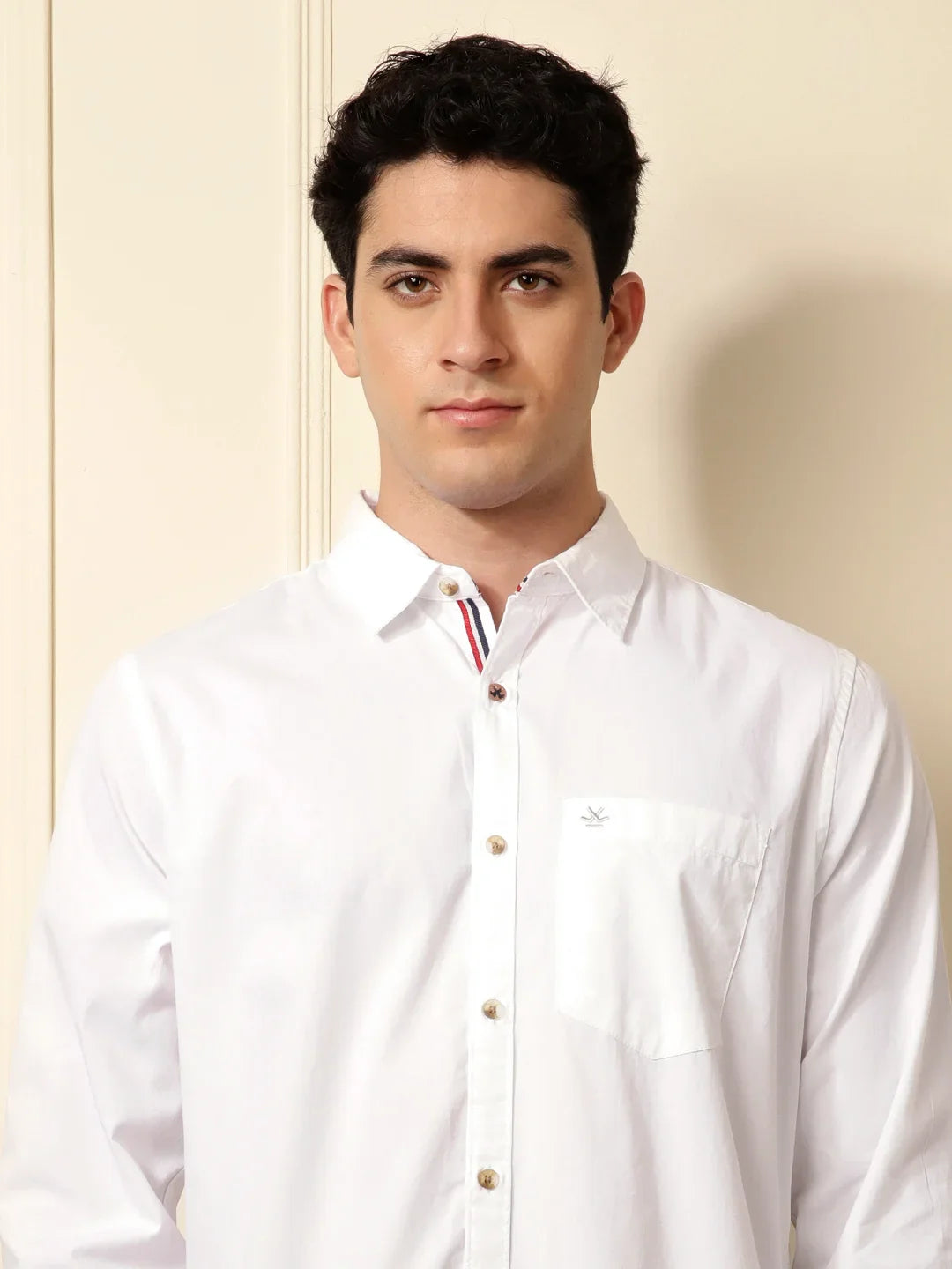Classic Cotton Slim Fit Shirt | White