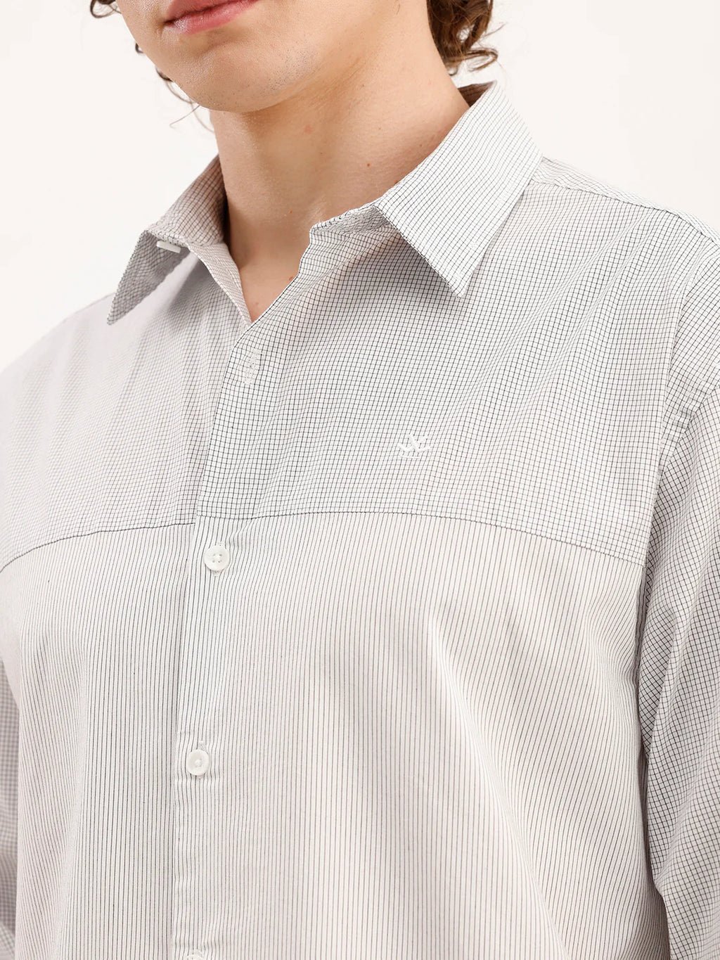 Comfort Fit Cut & Sew Shirt  | Grey