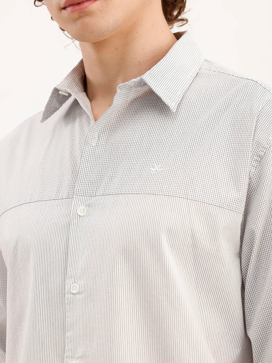 Comfort Fit Cut & Sew Shirt  | Grey
