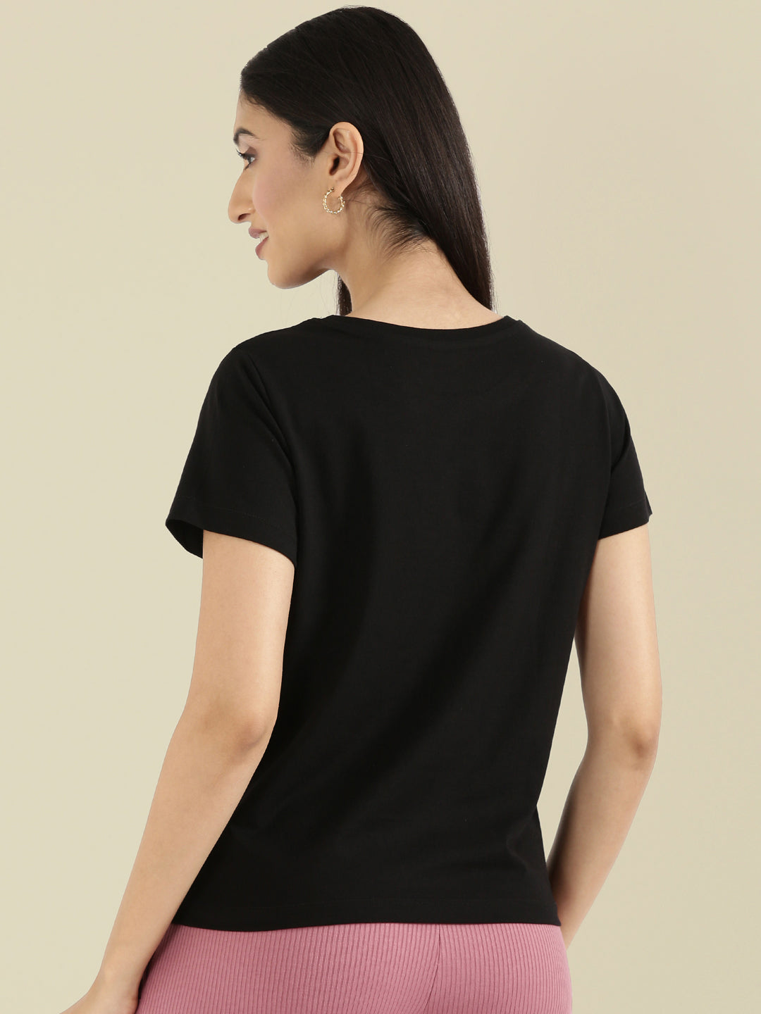 Cotton Jersey Crew Neck Slim Fit T-Shirt