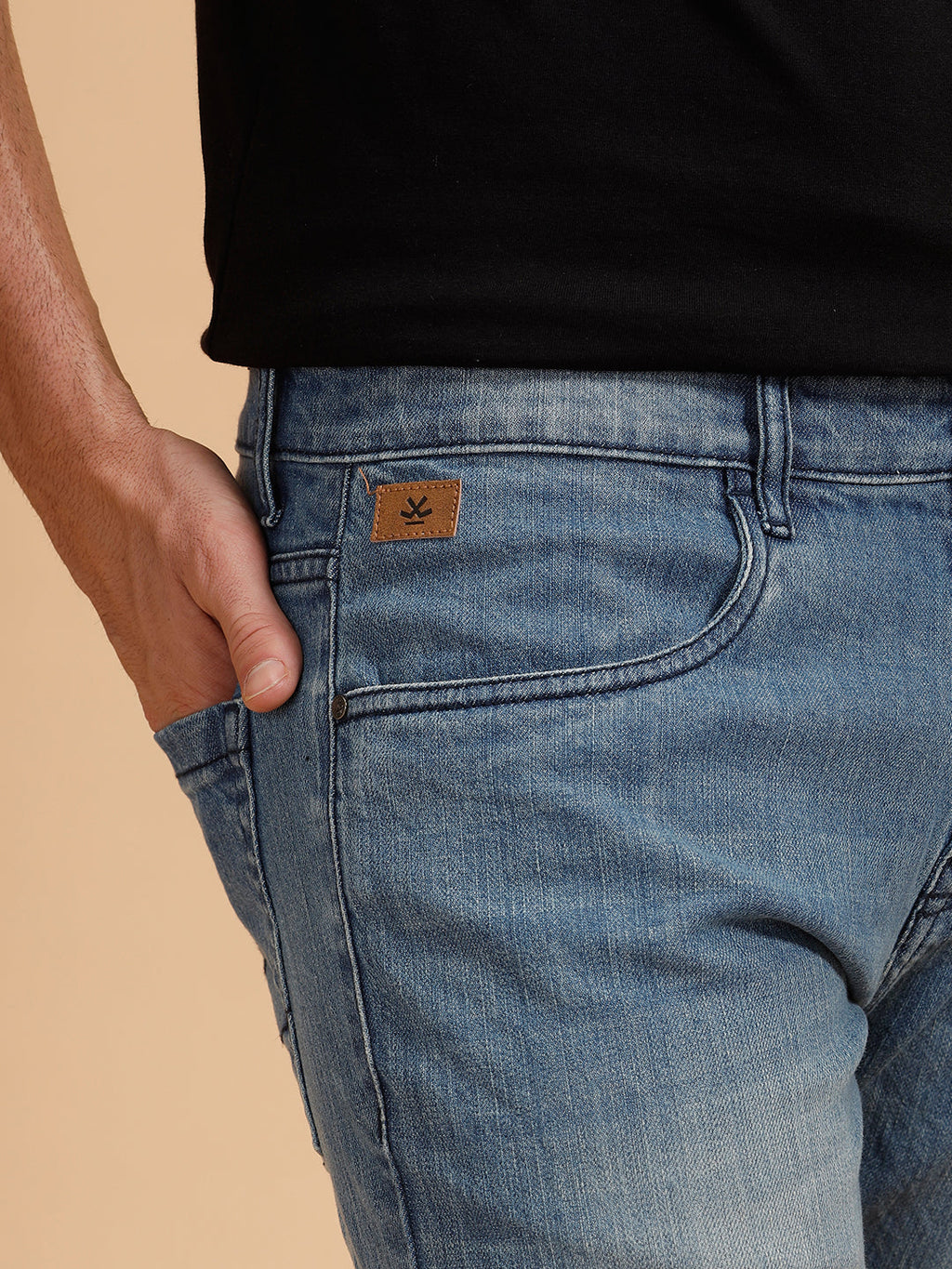 Heavy Fade Slim Fit Jeans | Blue