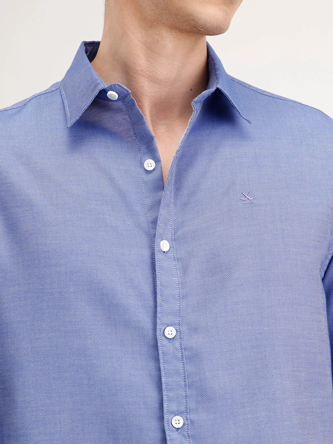 Comfort Fit Full Sleeve Shirt | Blue