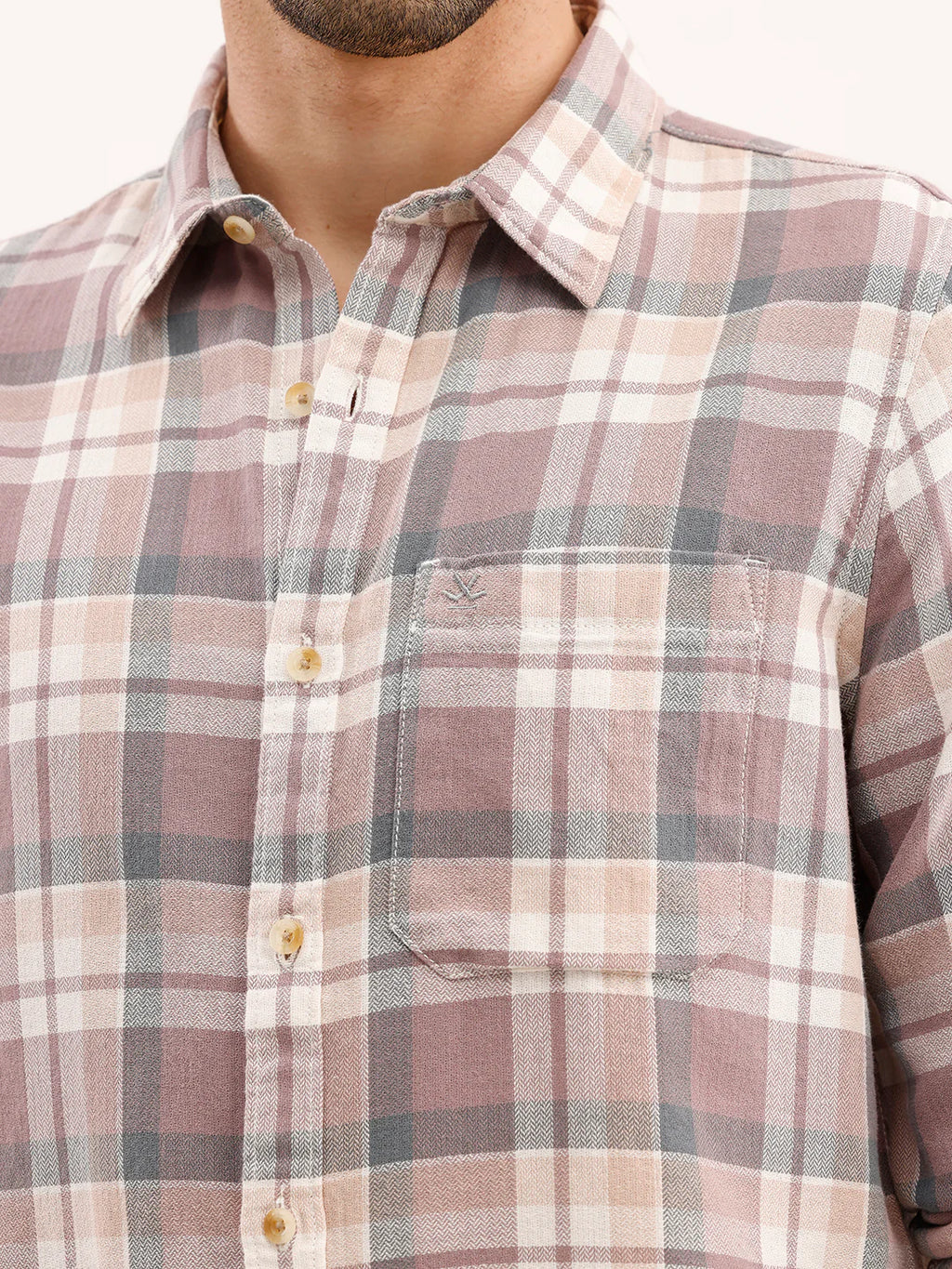 Oversized Fit Checkered Shirt | Multicolor
