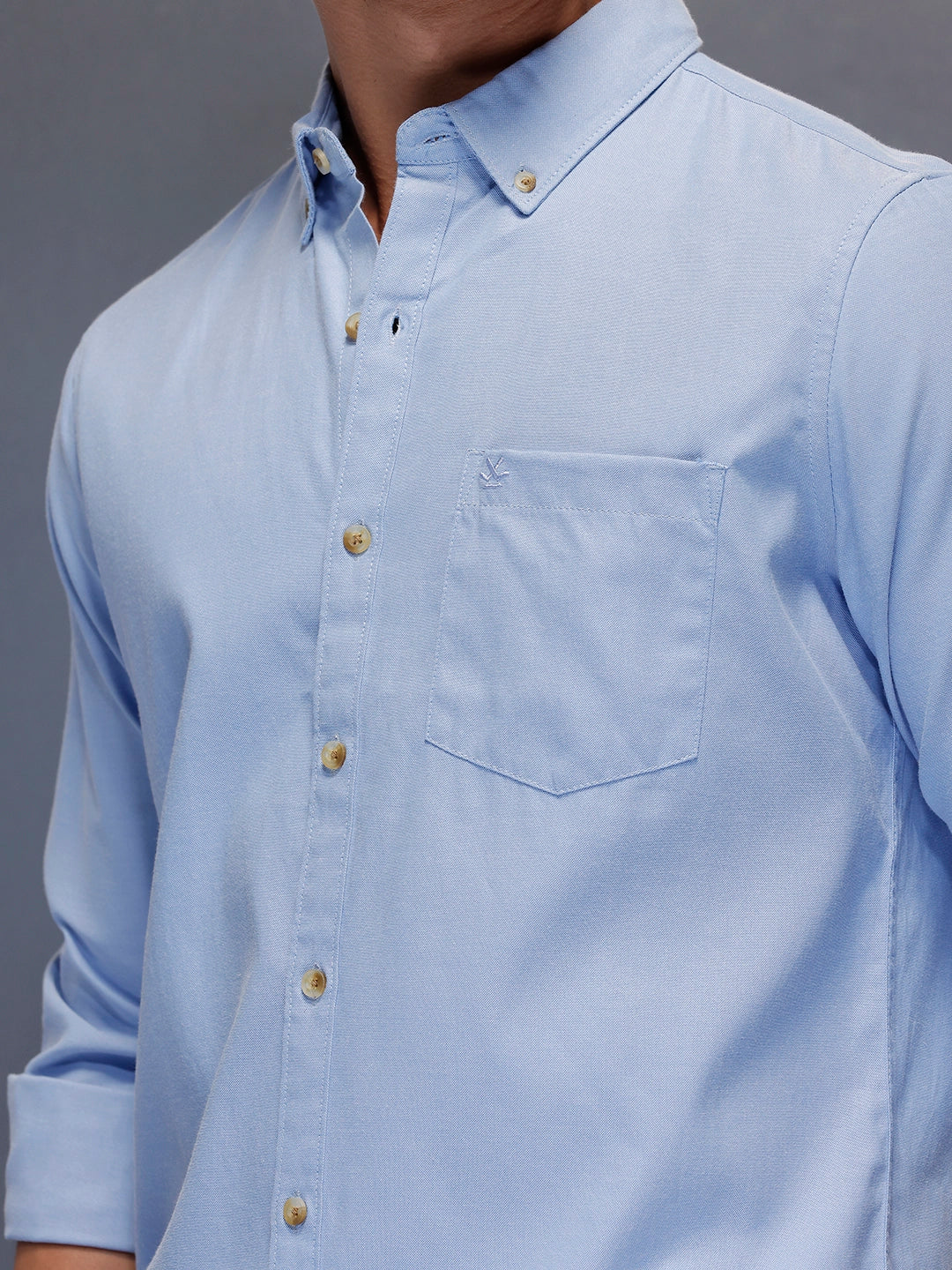 Men's Casual Slim Fit Shirt   |  Blue