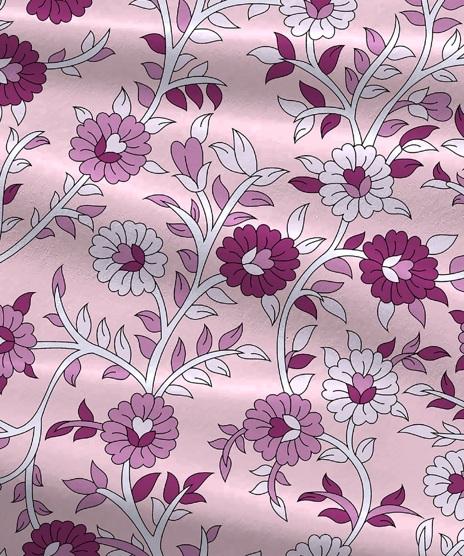 Urban Comfort Queen Bedsheet Set, Desert Garden Pink |144 TC Cotton| 2 Pillow Covers