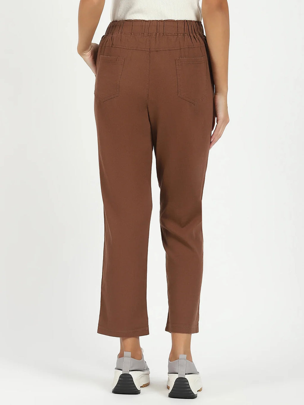 Mocha Cotton Regular Fit Lower