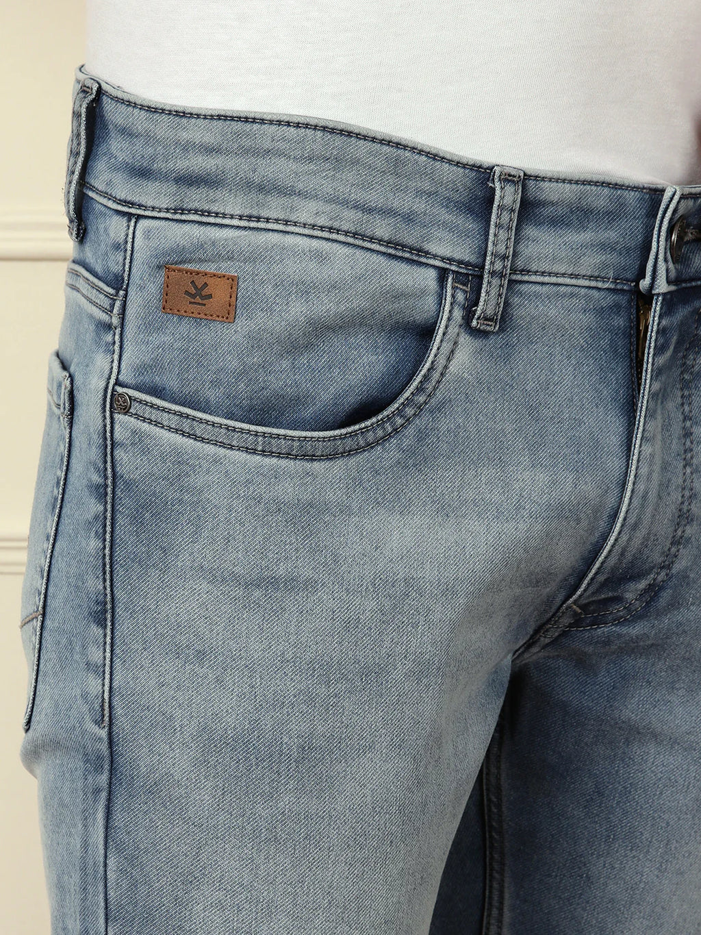 Faded Slim Fit Jeans | Light Grey