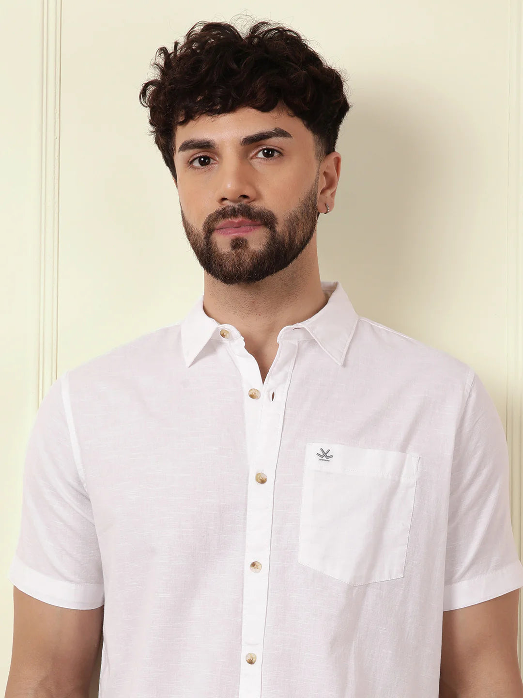 Classic Regular Fit Solid Shirt | White