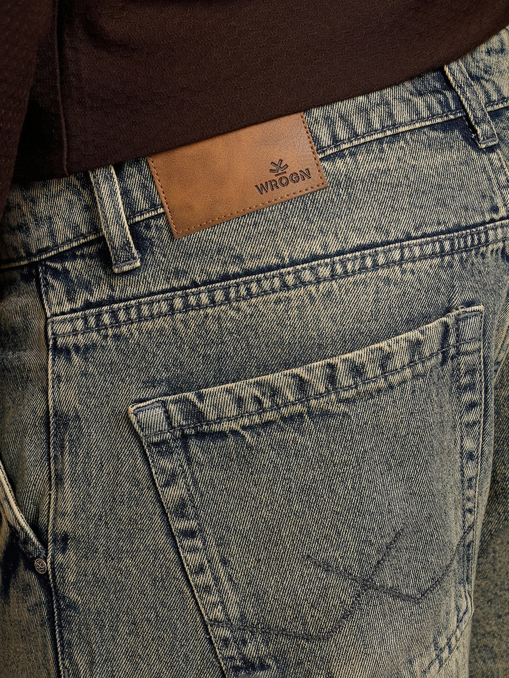 Slanted Pocket Loose Fit Jeans | Grey