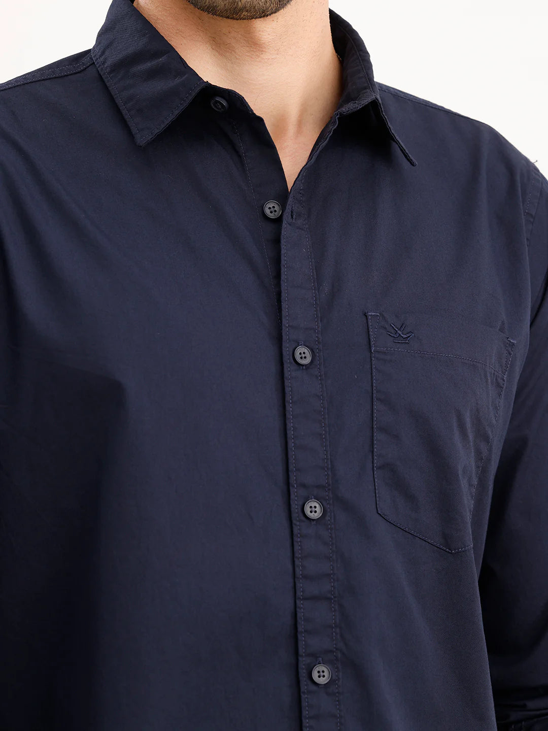 Classic Regular Fit Shirt | Navy Blue