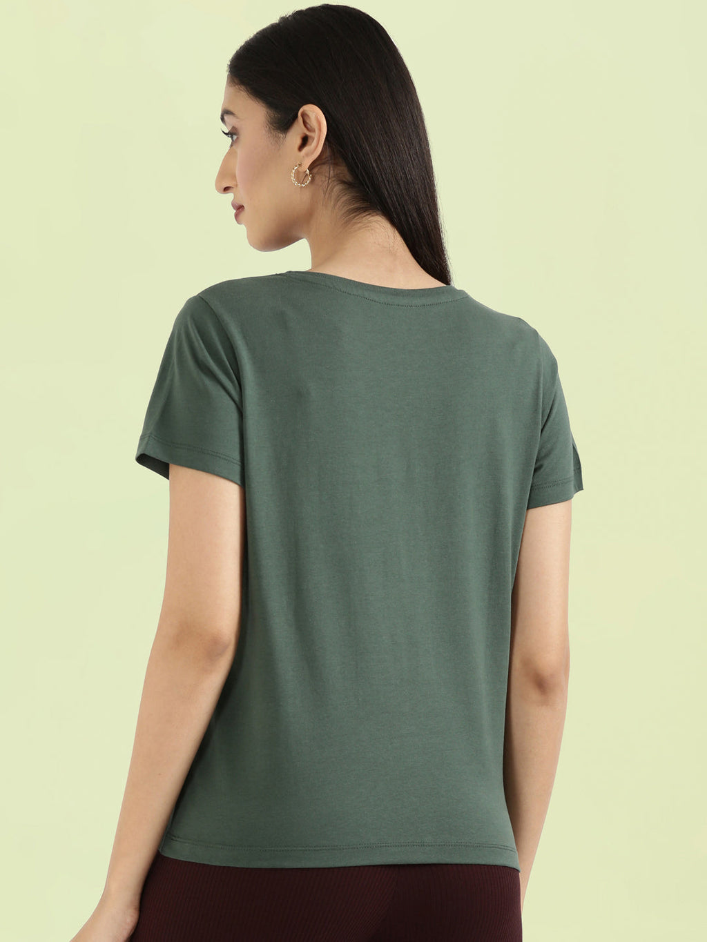 Cotton Jersey Crew Neck Slim Fit T-Shirt