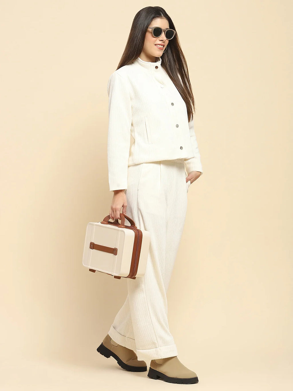 White Solid Loose Lower