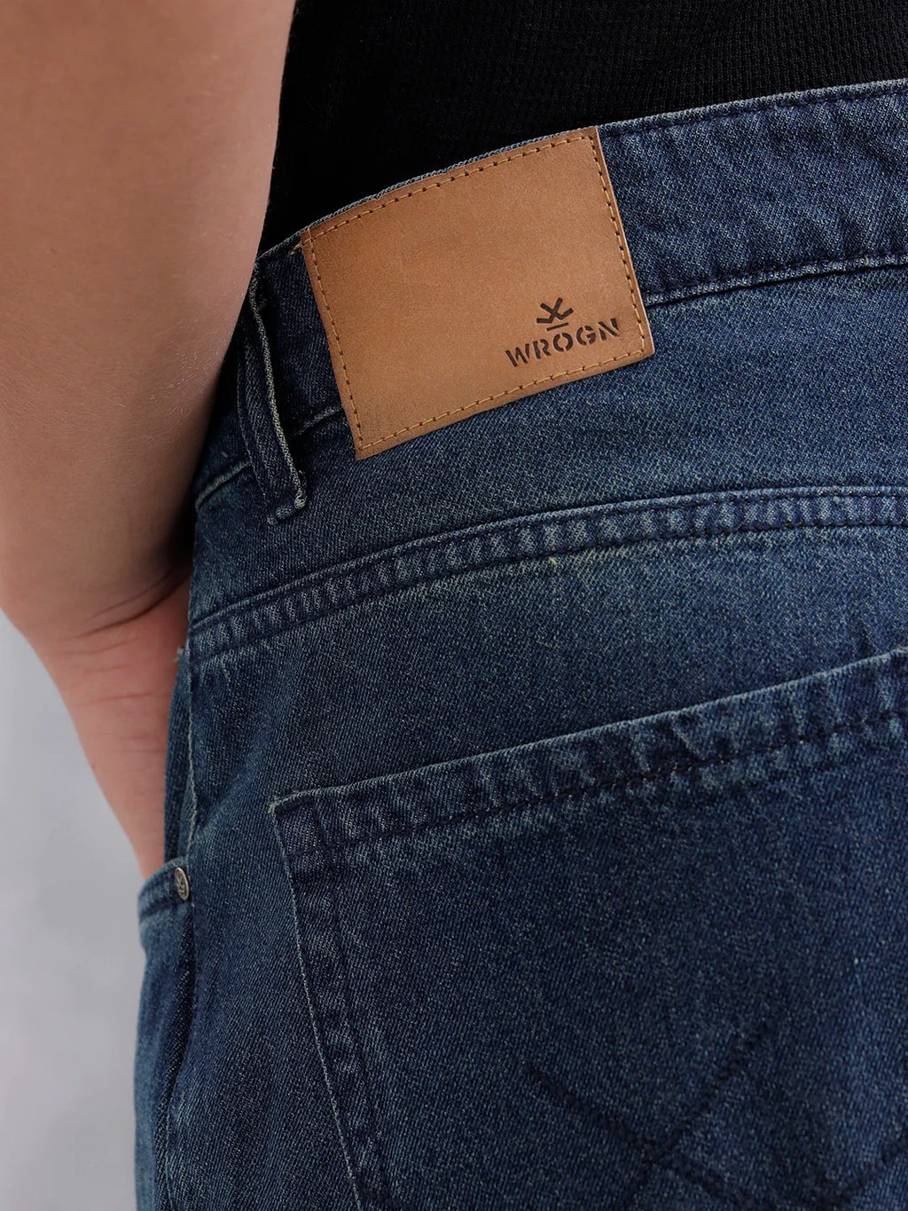 Men's Casual Anti Fit Jeans | Dark Stone