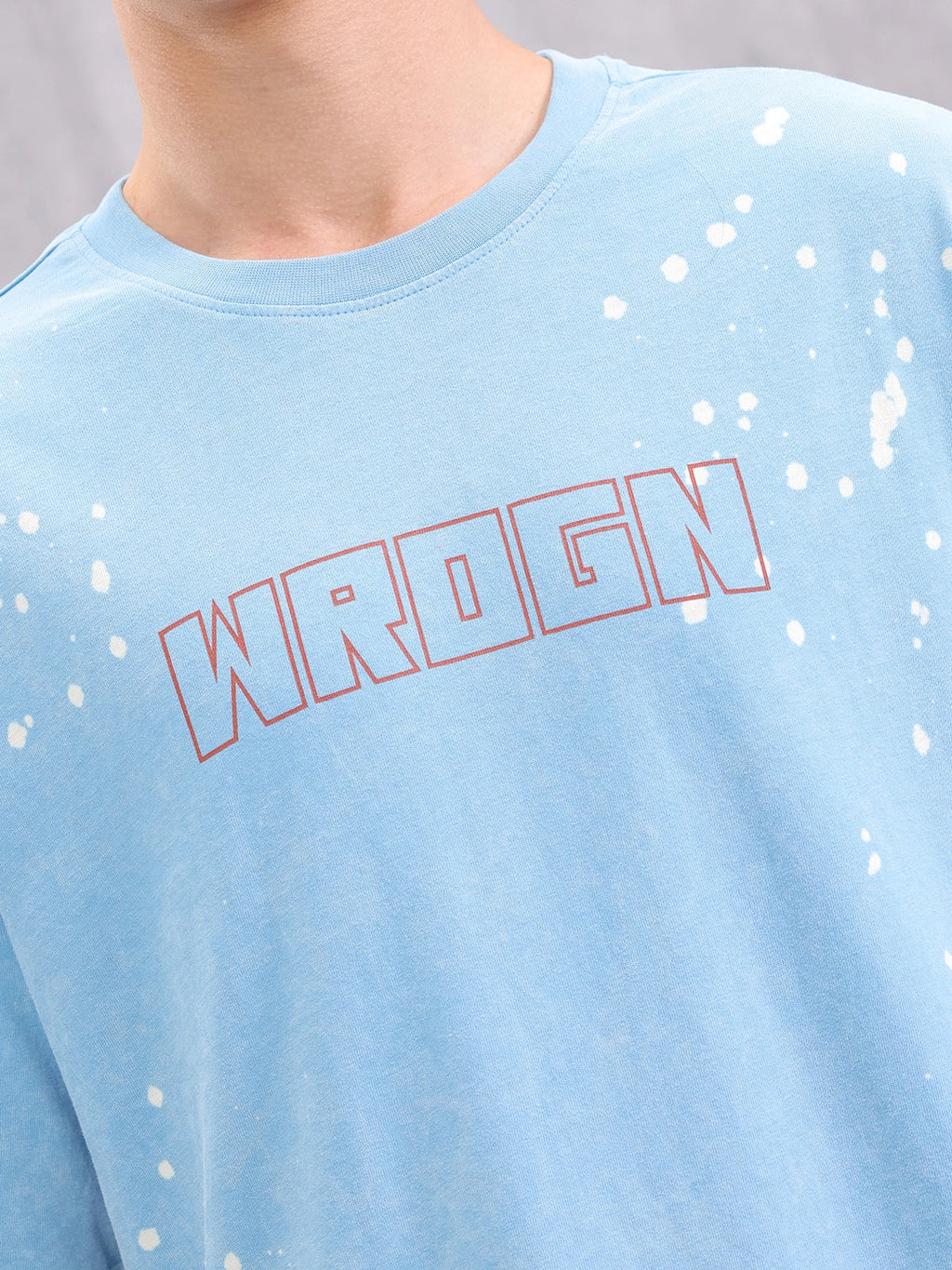 Retro Washed Effect Oversized Fit T-shirt | Blue
