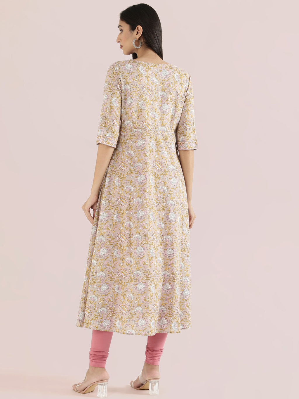 Cotton Floral Print Anarkali